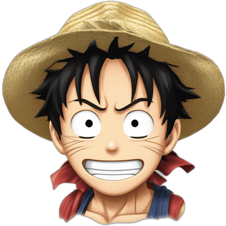 detailed Monkey D. Luffy gear 5 emoji