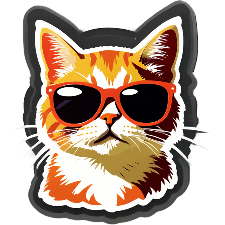 Cat with sunglasses emoji