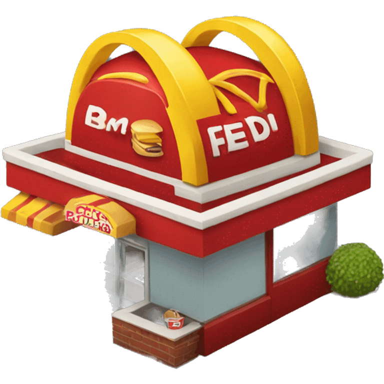 McDonald restaurant  emoji