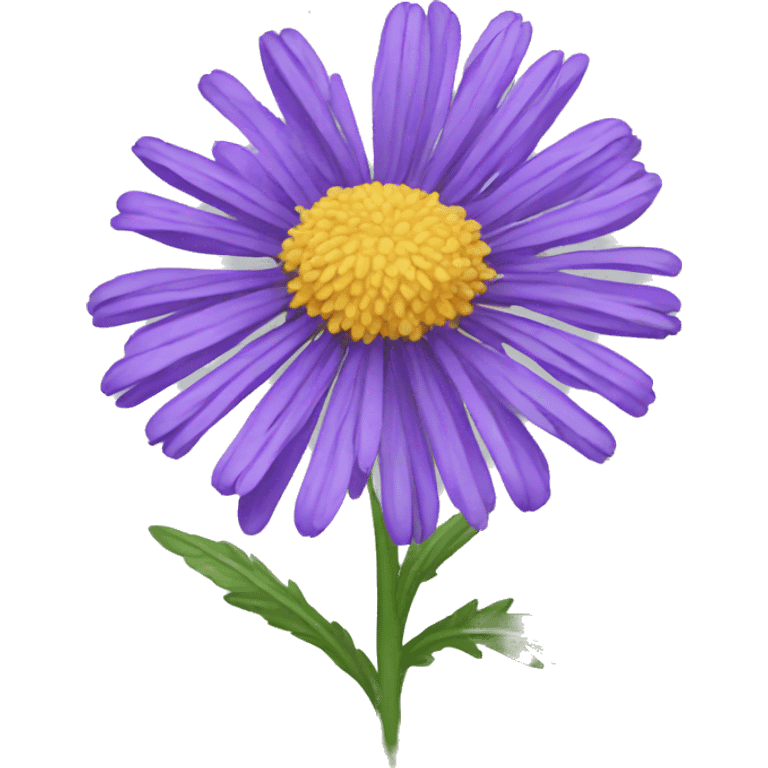 aster flower emoji