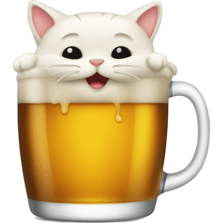 Cat beer  emoji