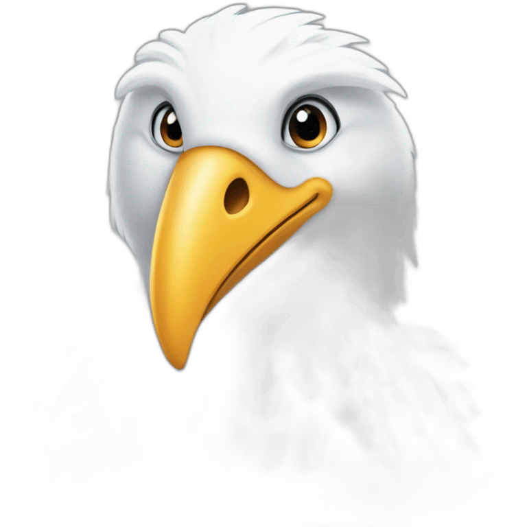 Big white bird from 2027 emoji