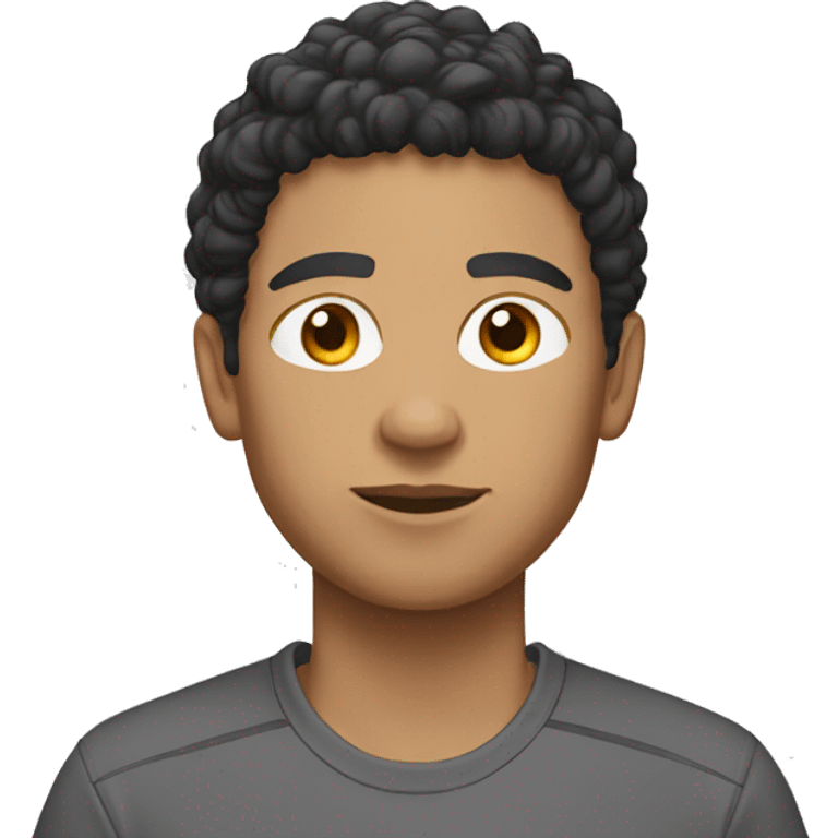 Lighskin male with a black Nike tech  emoji