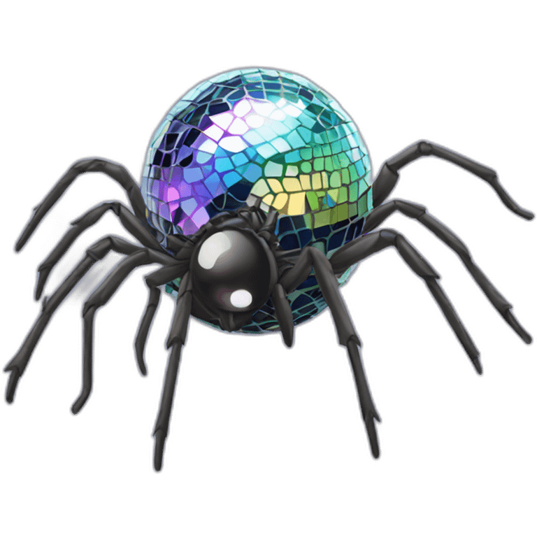 Disco Ball Spider emoji