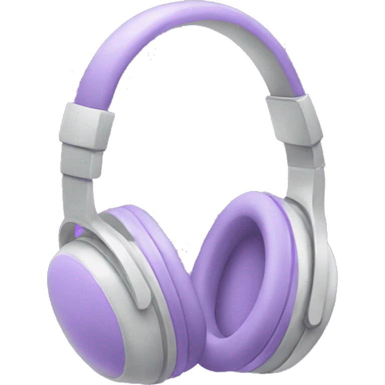 Pale purple headphones emoji