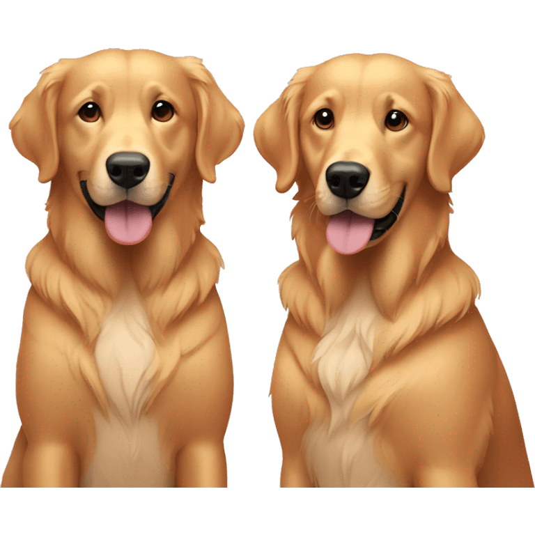 Retriever couple emoji