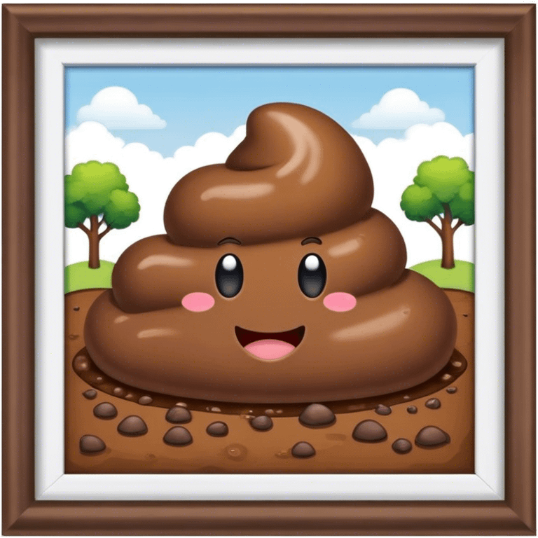 Poop yard emoji