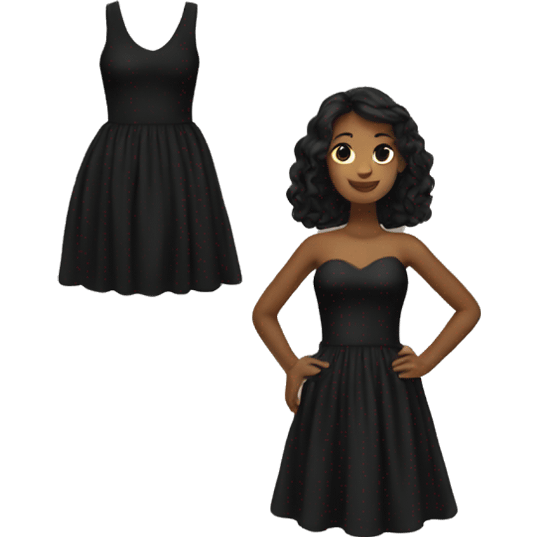 black dress emoji