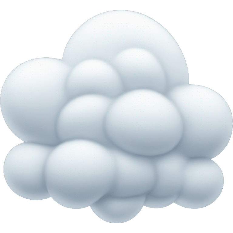 Snowy cloud emoji