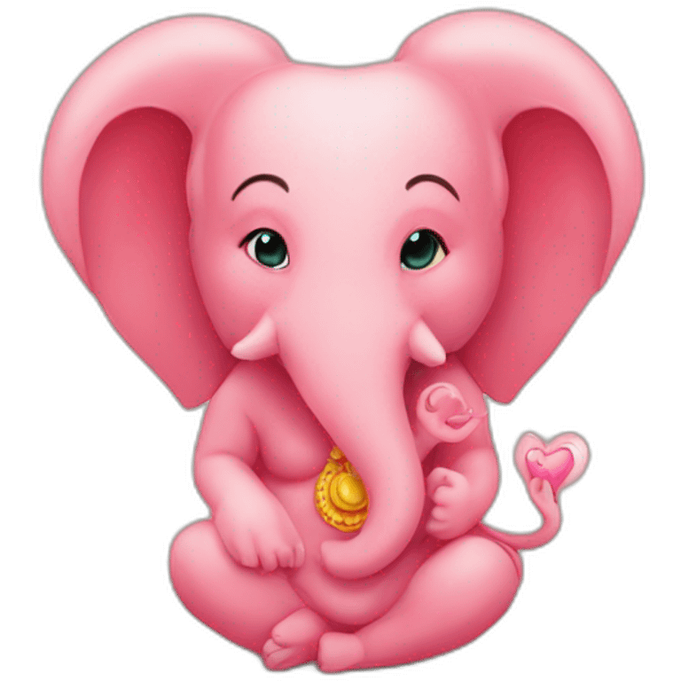 Heart with ganapati emoji