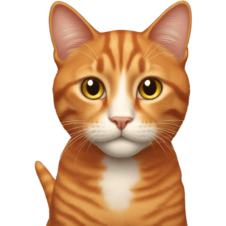 Realistic red cat  emoji