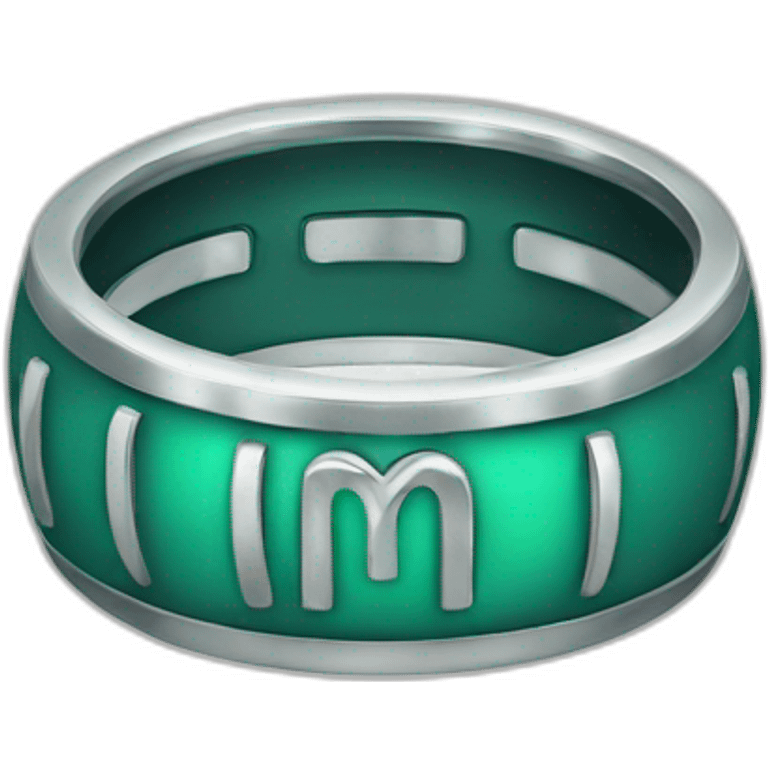 Rings with capital M emoji