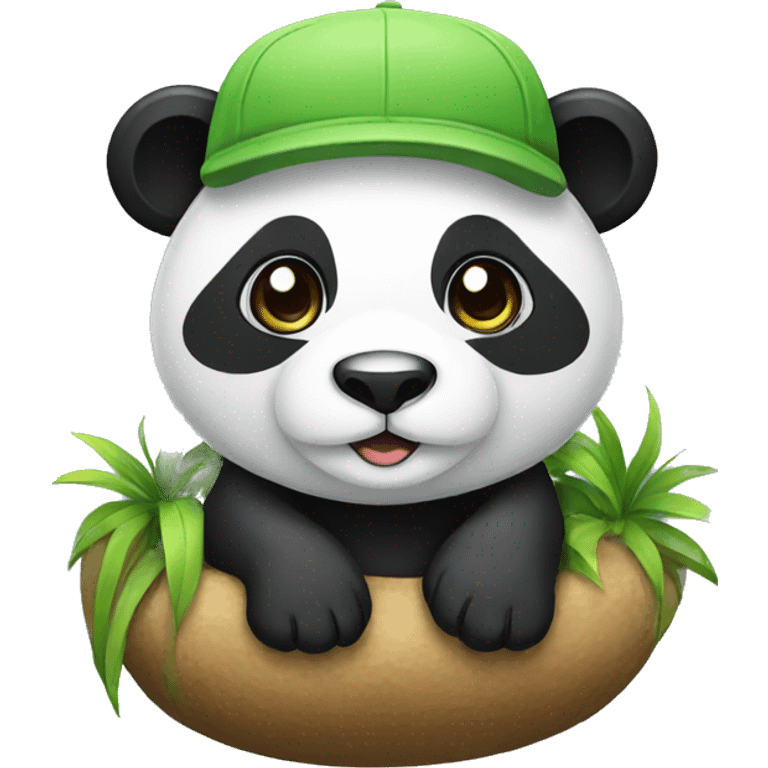 Panda cap emoji