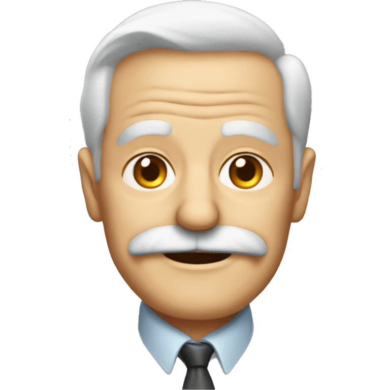 Old man with a moustach birthday emoji