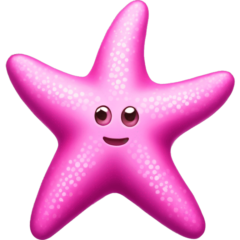 Pink shiny  starfish  emoji