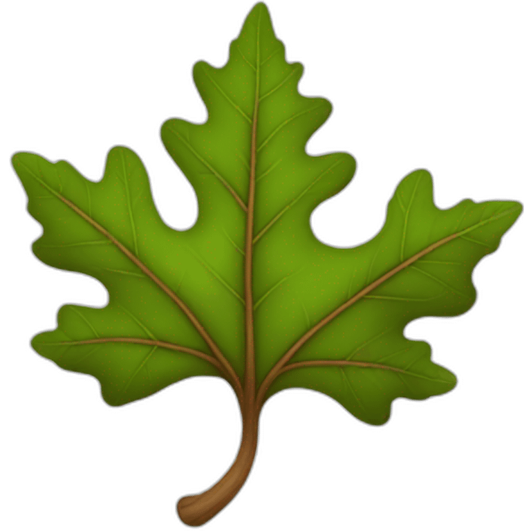 Major oak leaf emoji