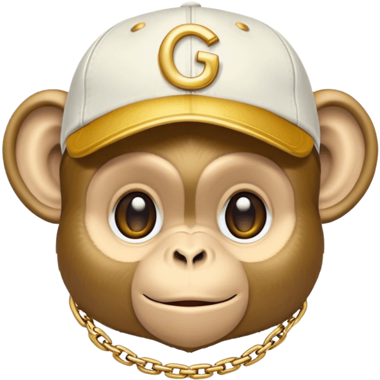 Hip hop monkey emoji