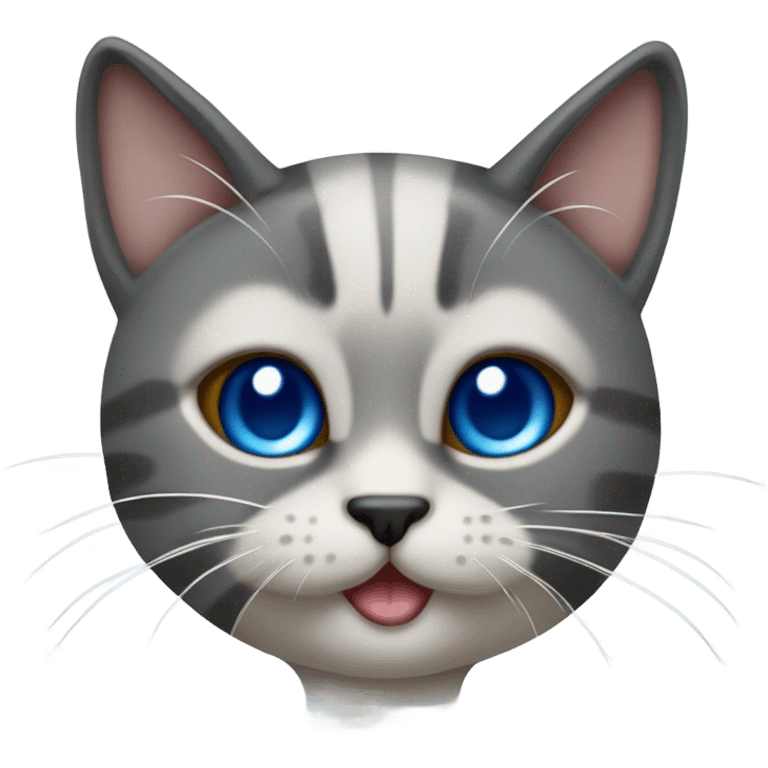 Gato siamés con ojos azules  emoji