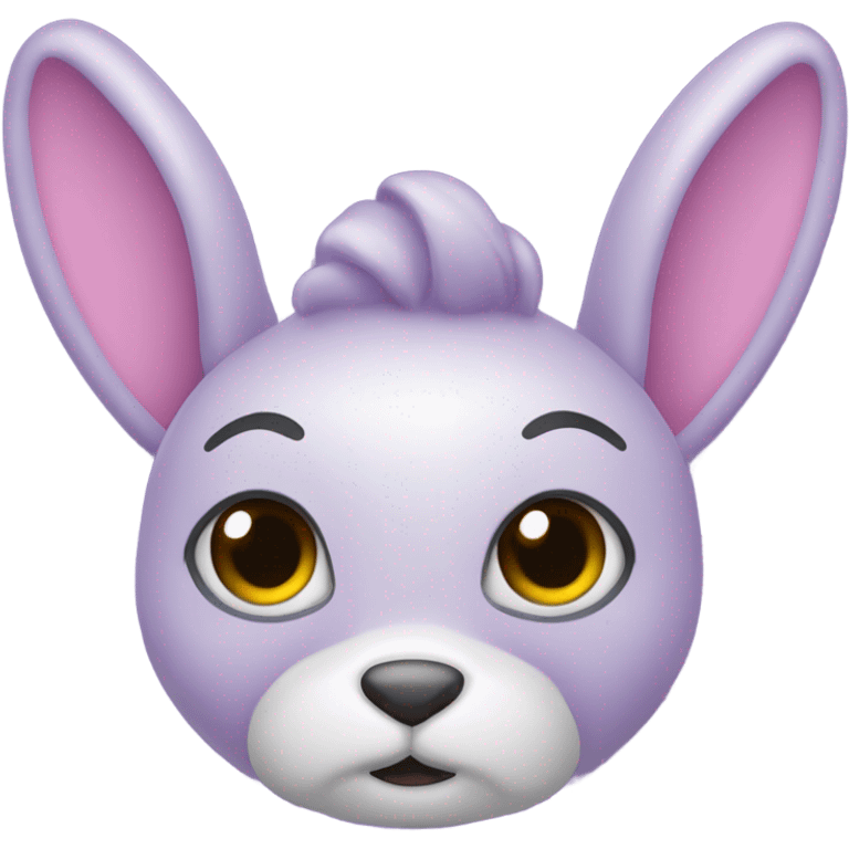 Conejo morado emoji