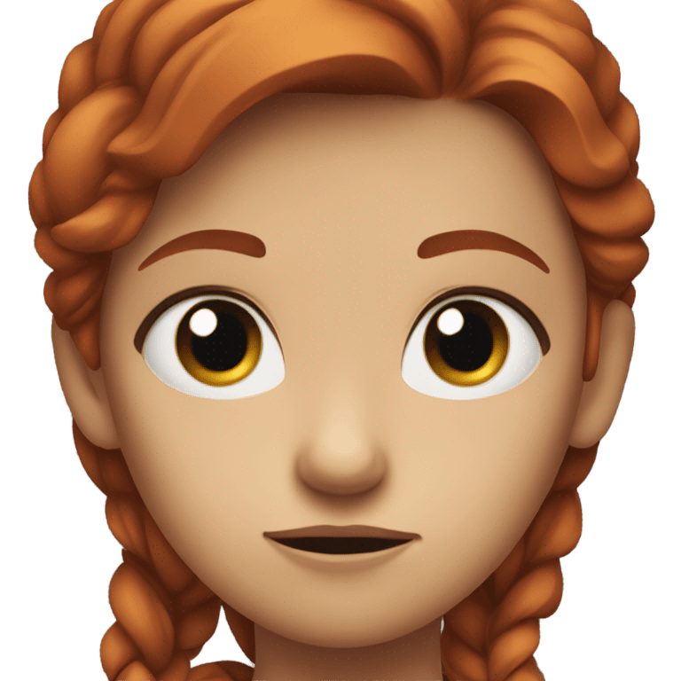 Redhead girl aNnoyed emoji