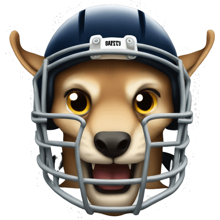 Kangaroo angry American football emoji