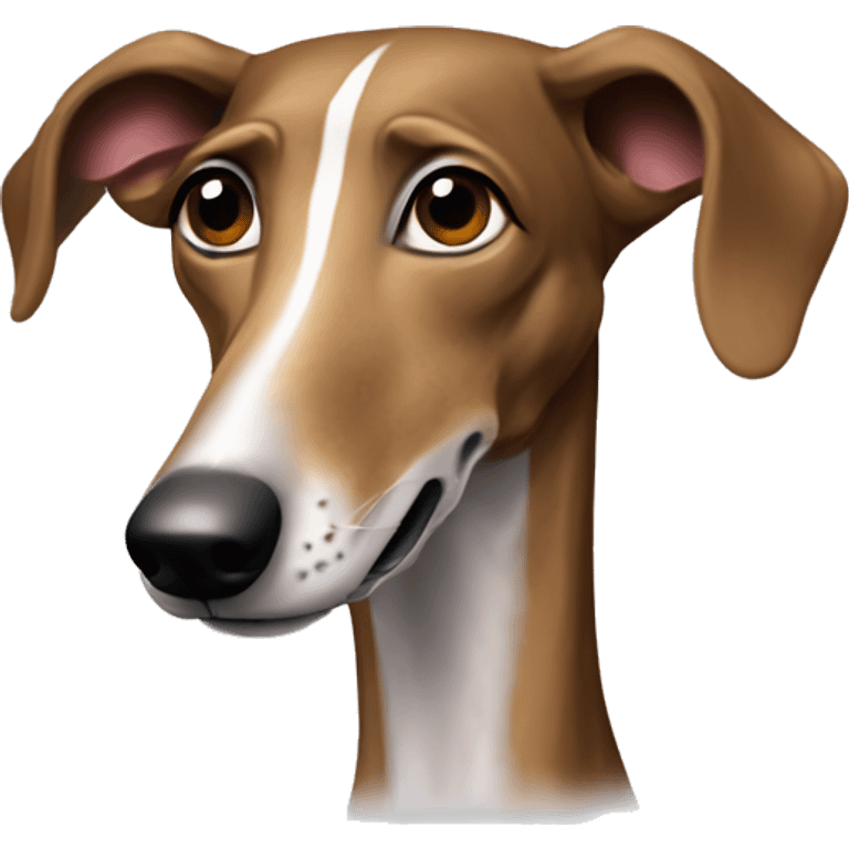 Galgo español marrón atigrado  emoji