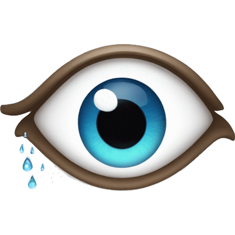 Eye emoji + droplet emoji  emoji