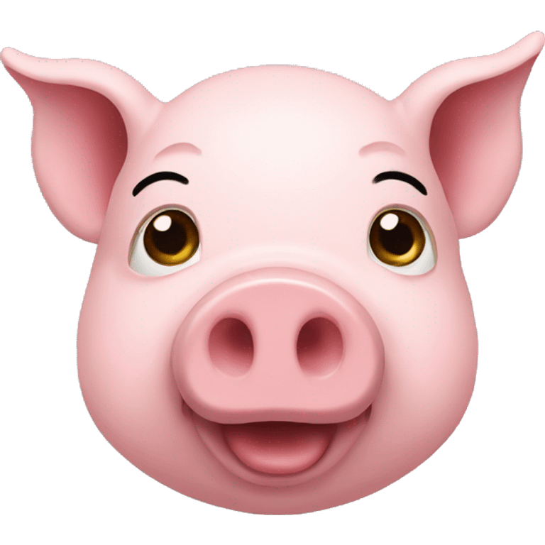 pig in computer emoji