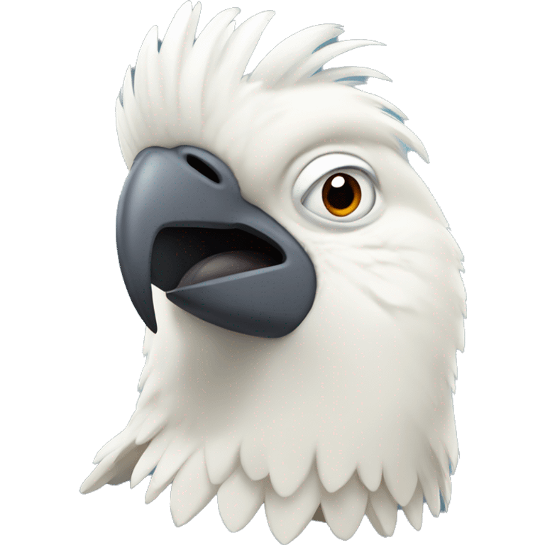 Angry cockatoo head emoji