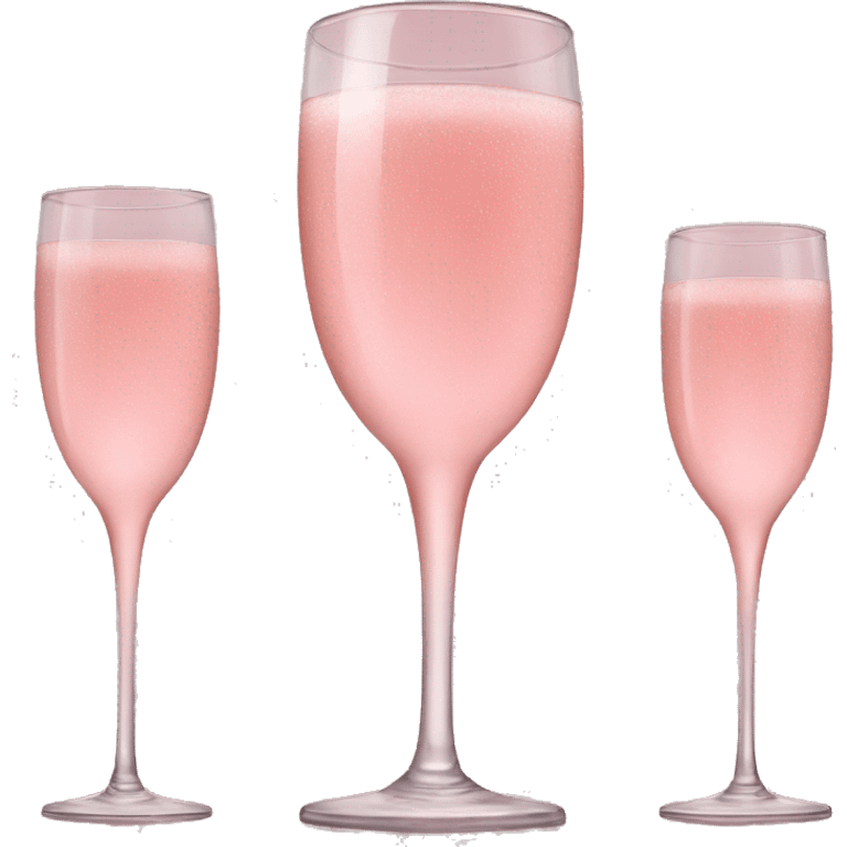 Pink Champagne glasses emoji