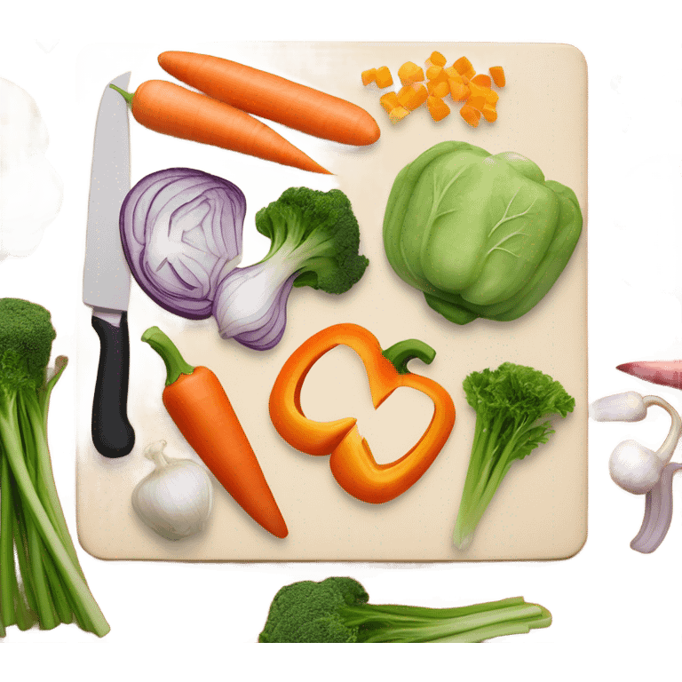 Cooking cut vegetables  emoji