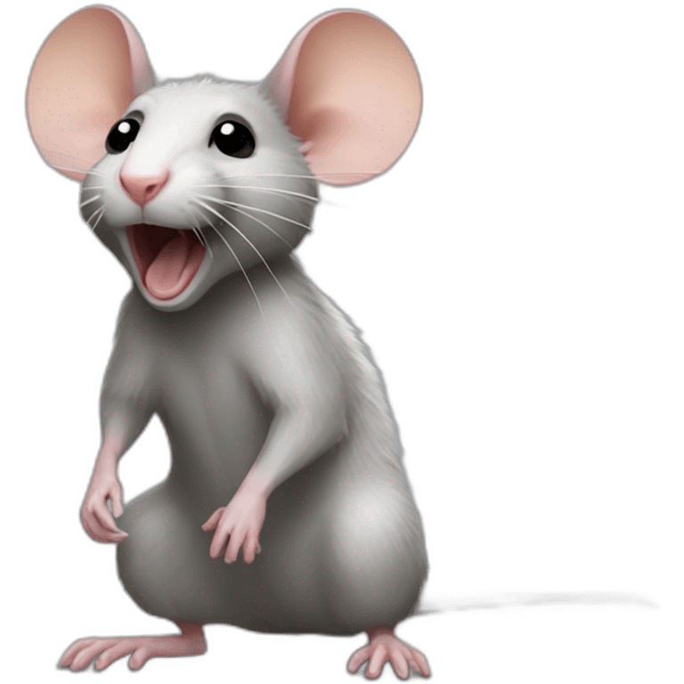 rat qui joue a la PS4 emoji