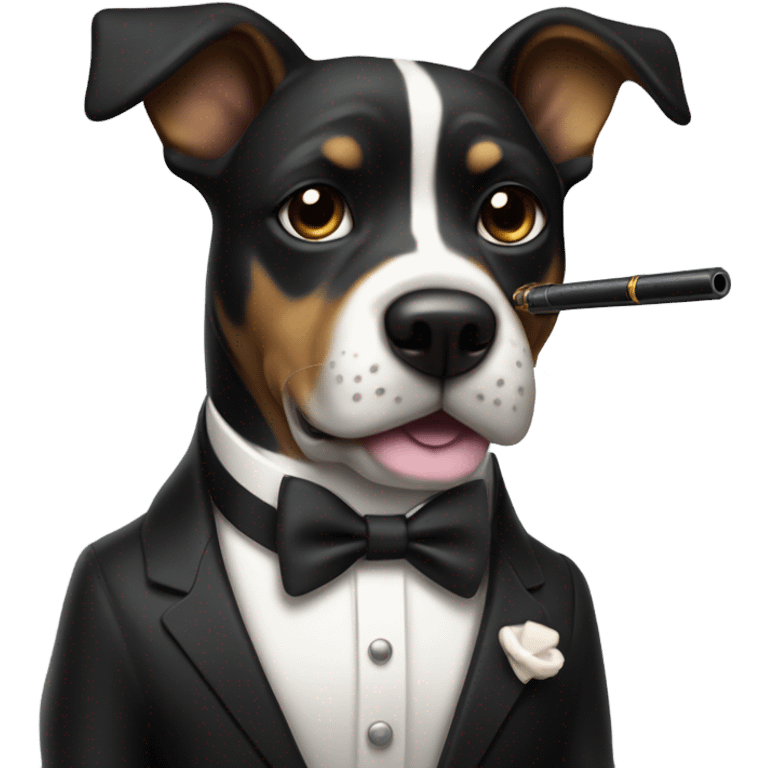 James Bond as a dog emoji