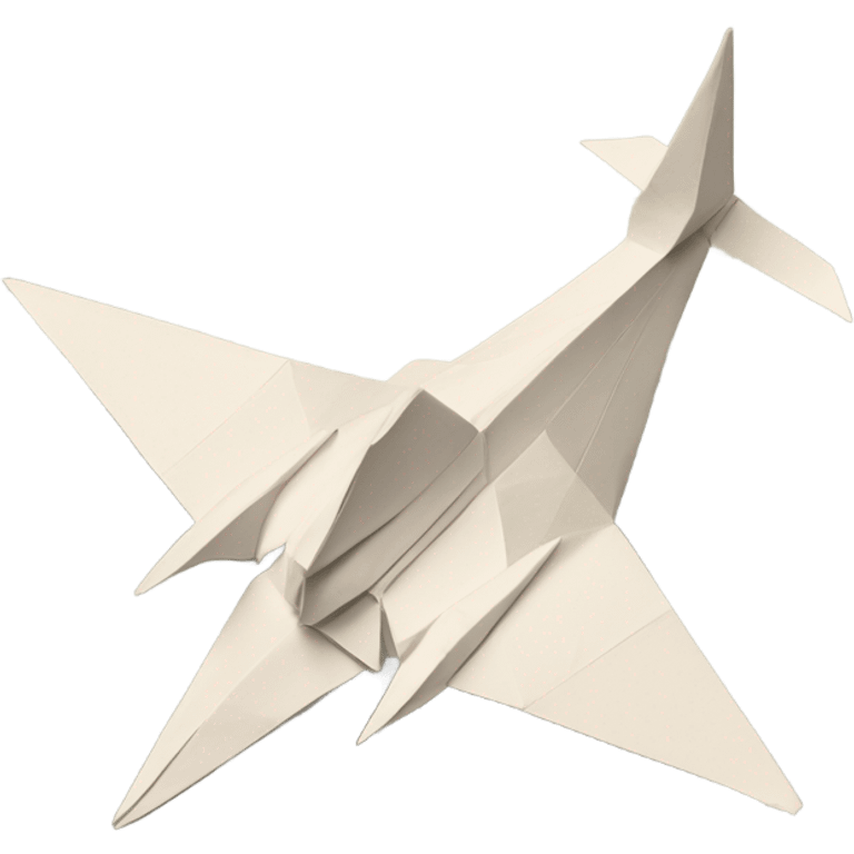 Origami jet emoji