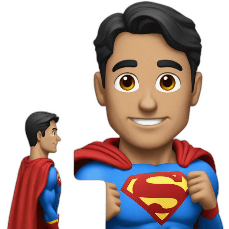 superman with "JV" to remplace "S" emoji