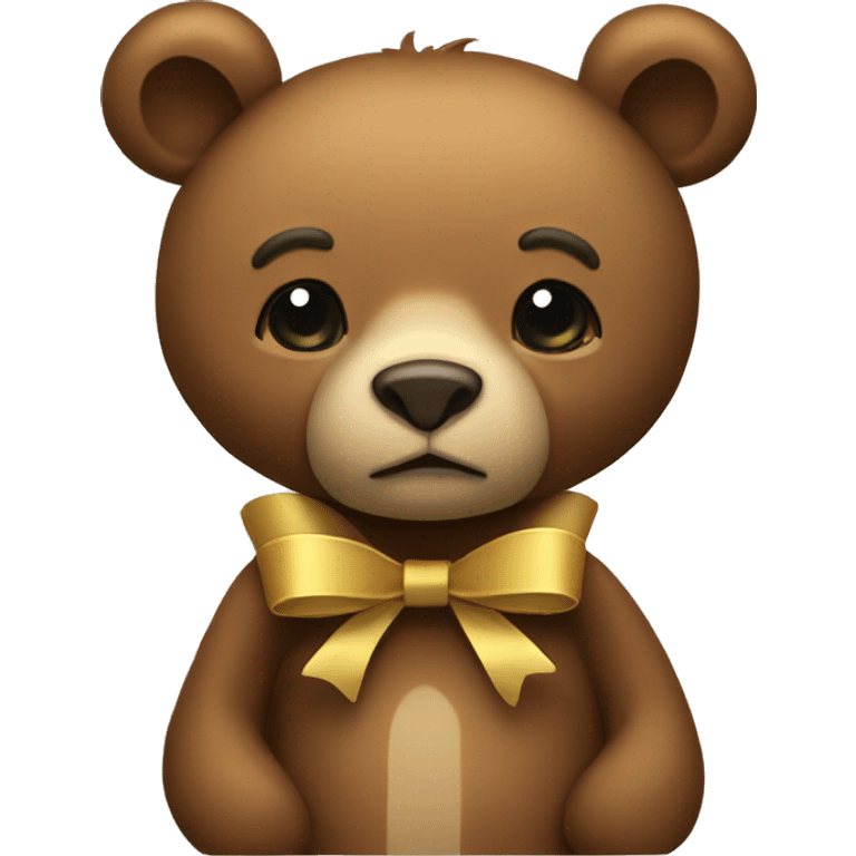 Bow on a bear emoji