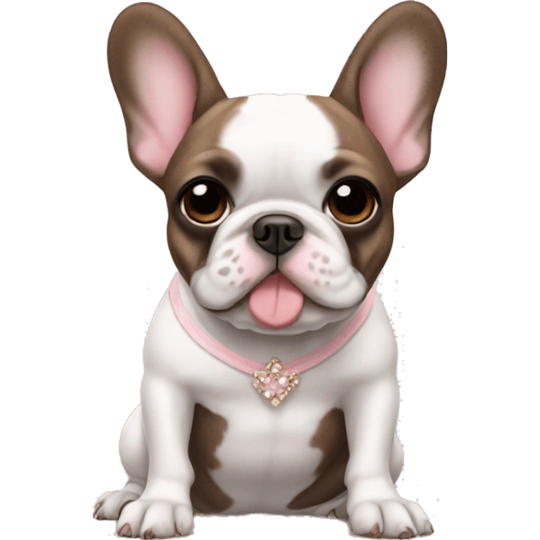 Ballerina French Bulldog emoji