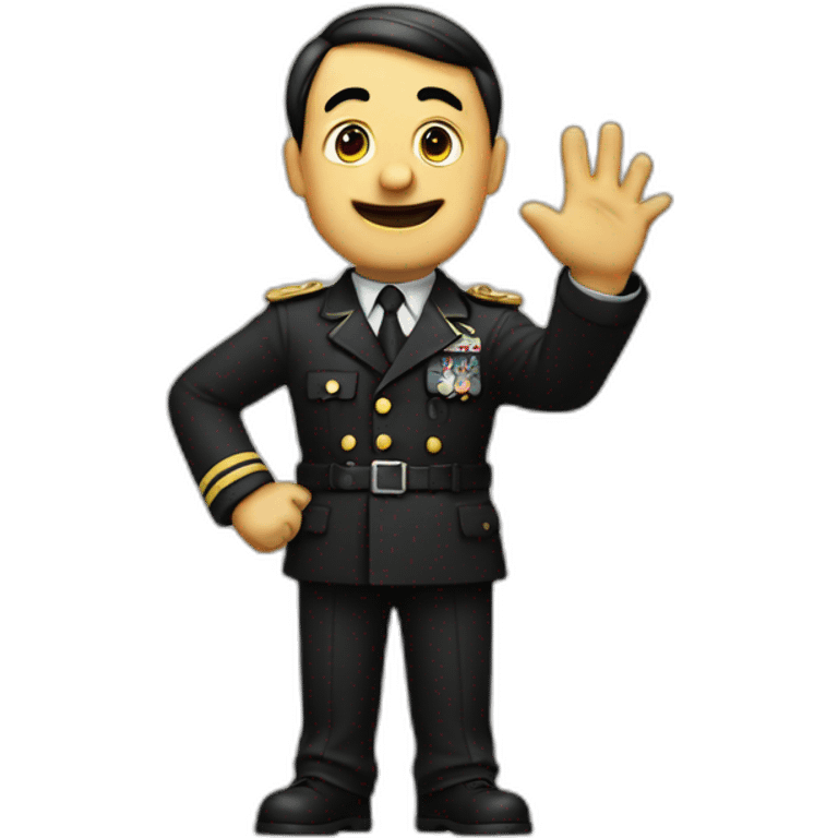 Adolf waving hand emoji