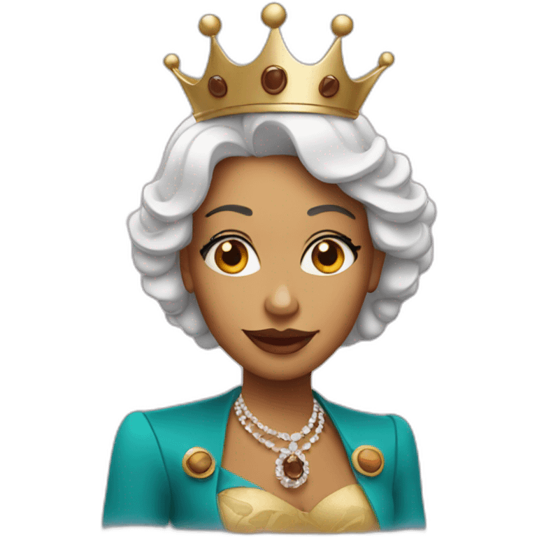 queen with espresso martini emoji