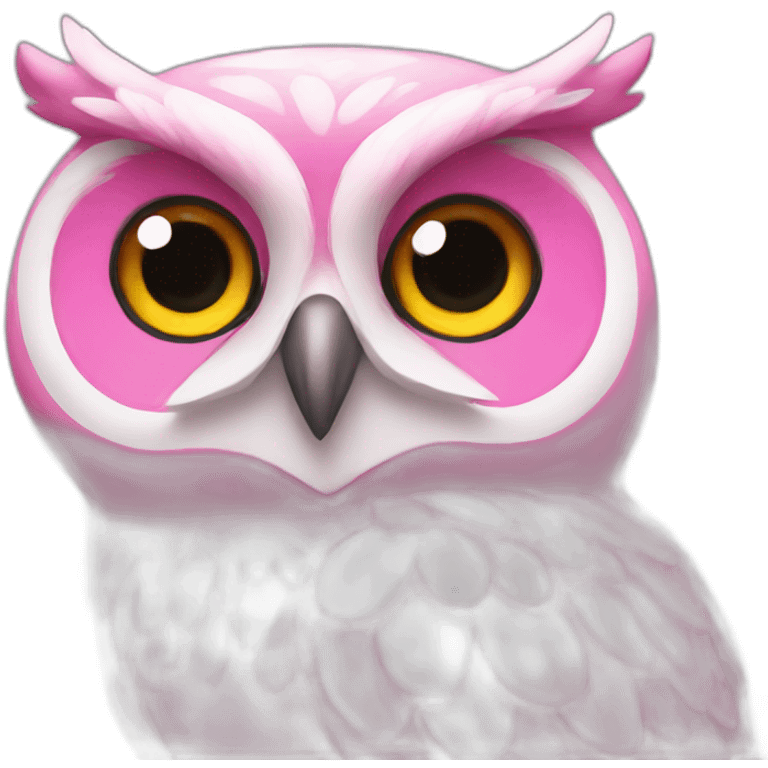 Owl pink emoji