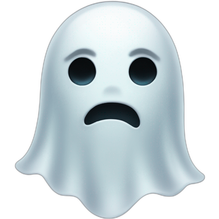 ghost without mouth emoji