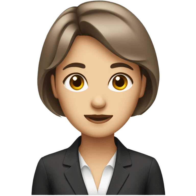  brown, shorthair, office lady emoji