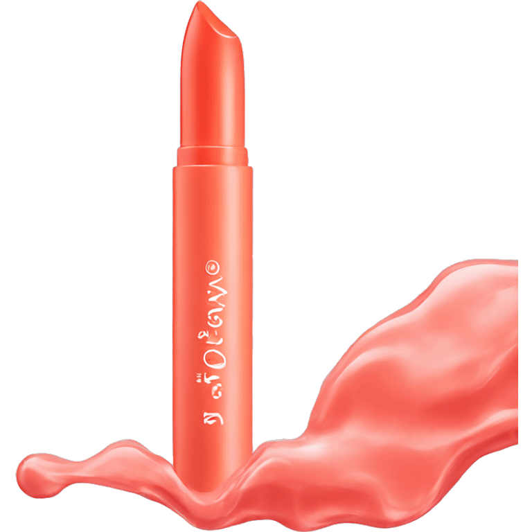 Ansy coral lip oil emoji