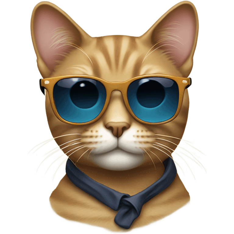 Cat with sunglasses emoji