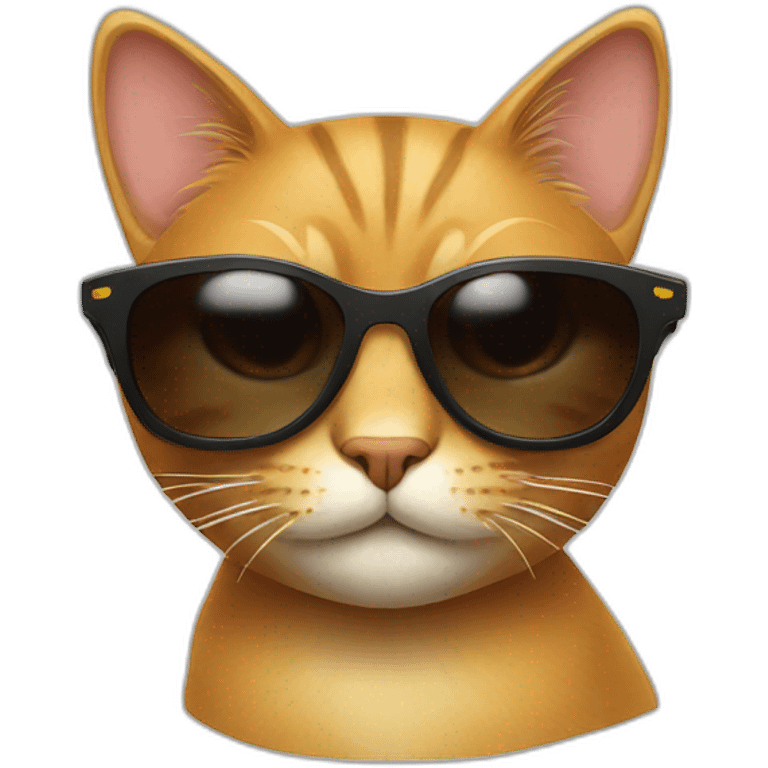 cat with  sun glasses emoji