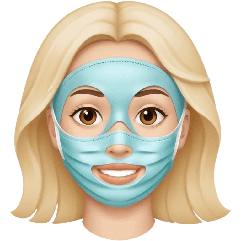 facial skin care mask  emoji