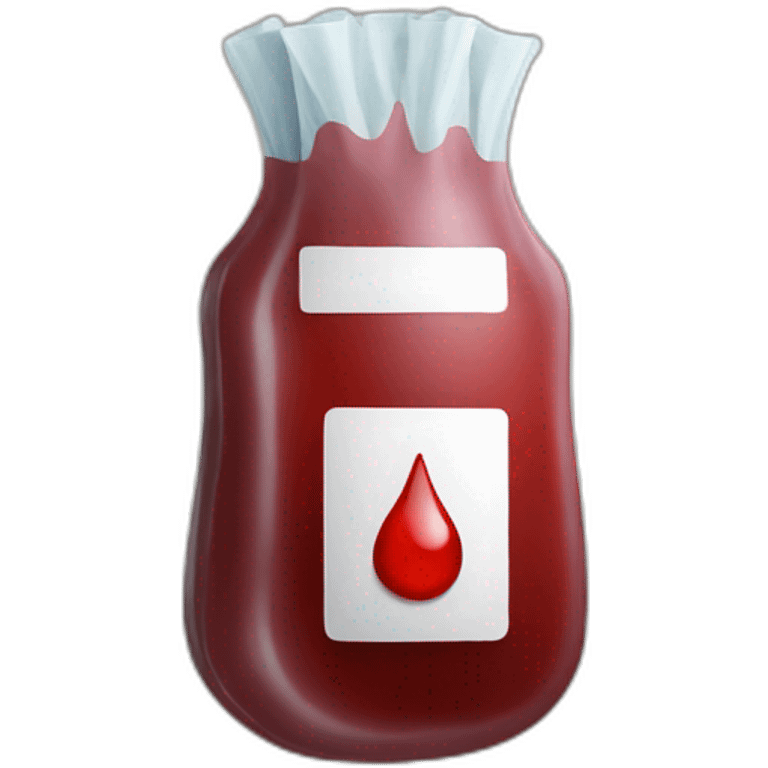 Blood bag emoji