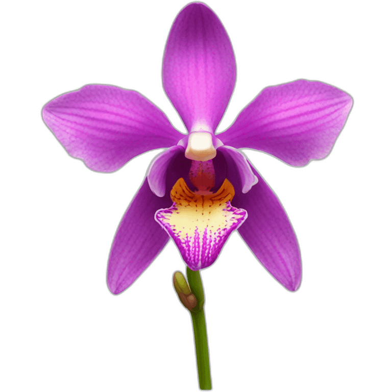 european orchid flower emoji