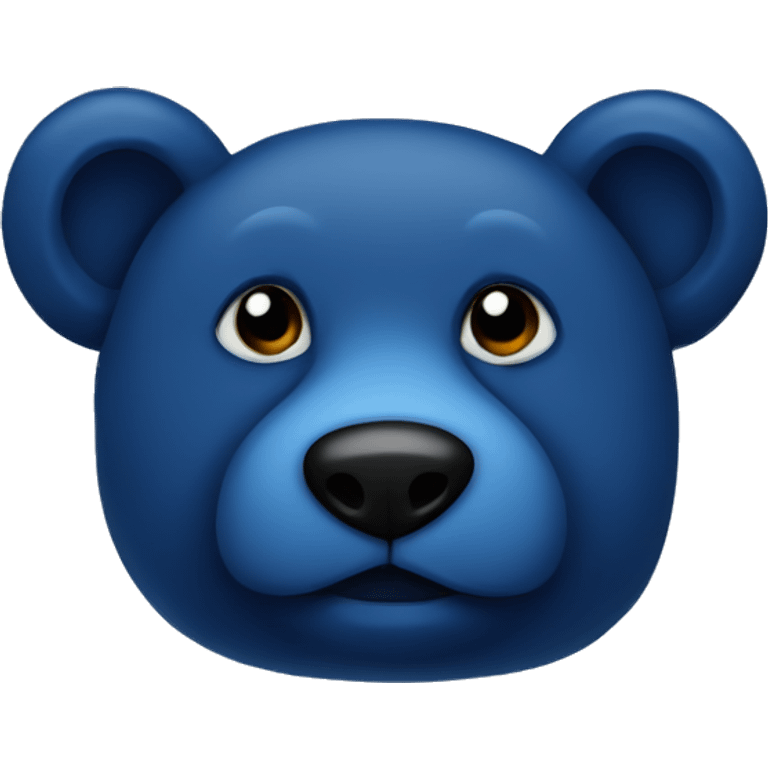 Dark blue teddy bear emoji