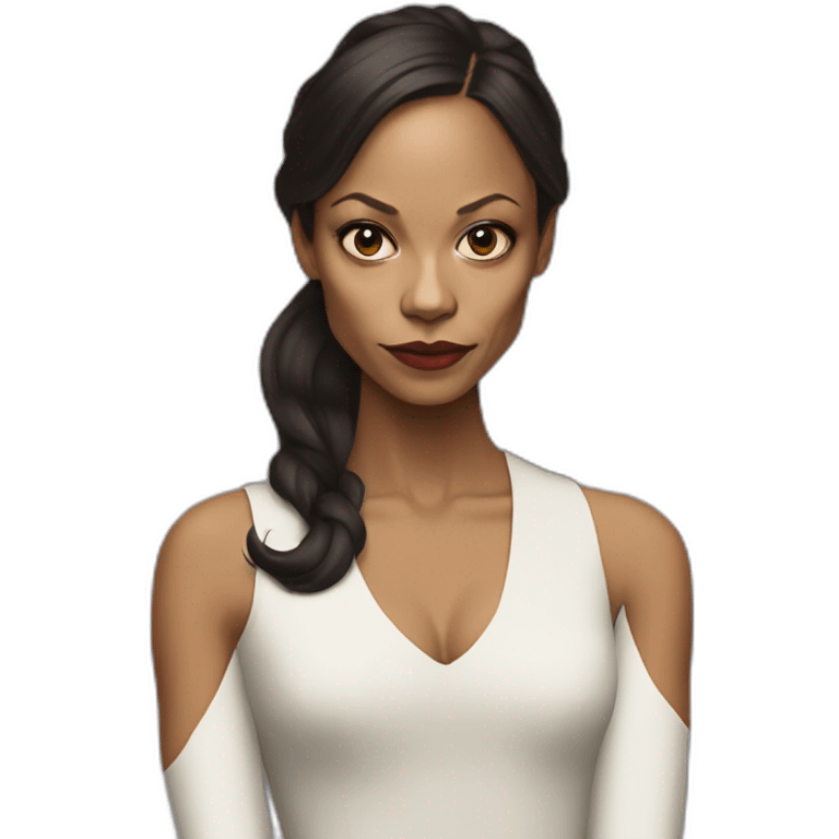 Zoe Saldana serious emoji